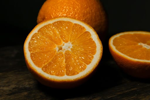 orange fruit sliced