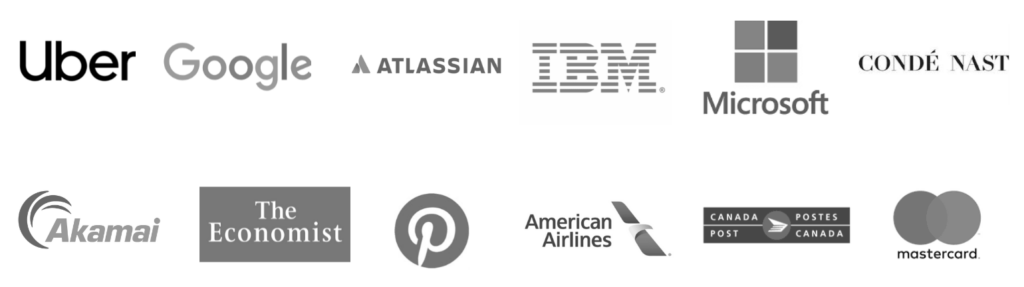 Clients and students from Google, IBM, Microsoft, Pinterest, American Airlines, and more.