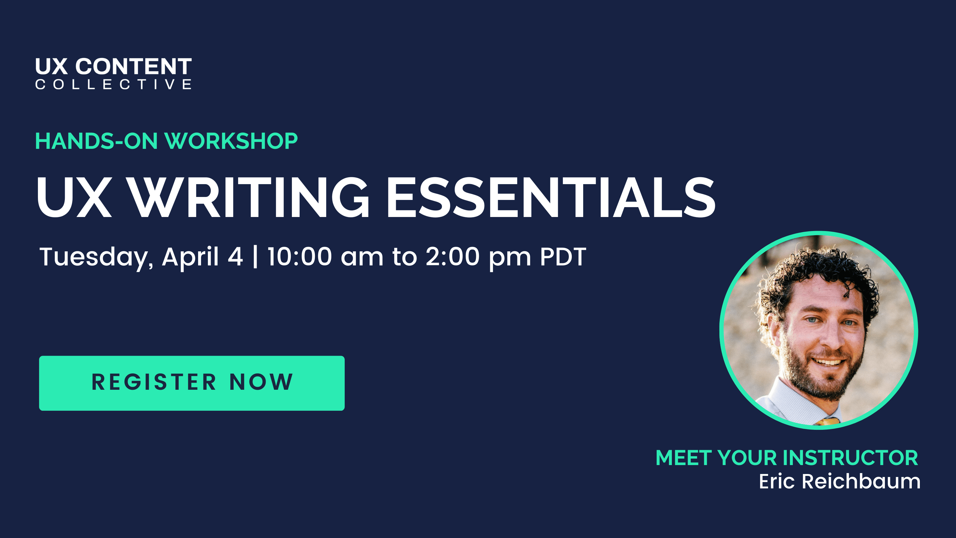 Workshop: UX Writing Essentials • UX Content Collective