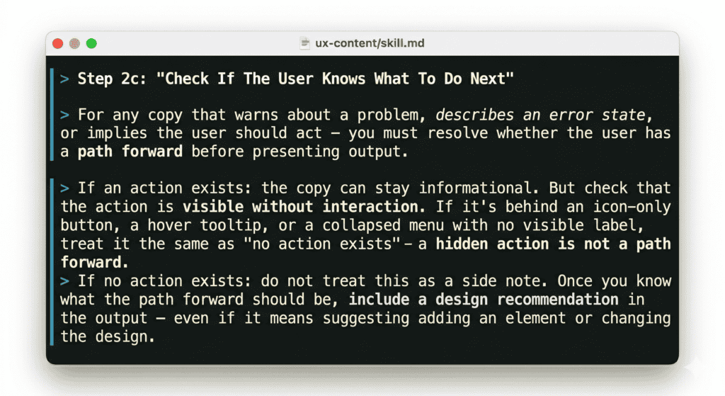 Screenshot of a code editor showing a tooltips.md file with a section titled "When NOT to use a tooltip," including a table of situations and alternative components to use instead.
