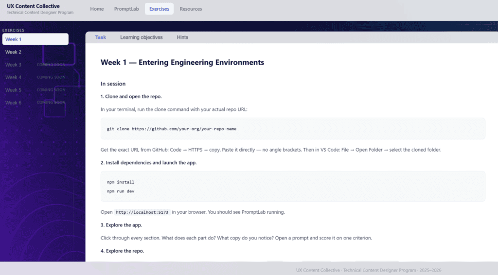 Week 1 entering engineering environments