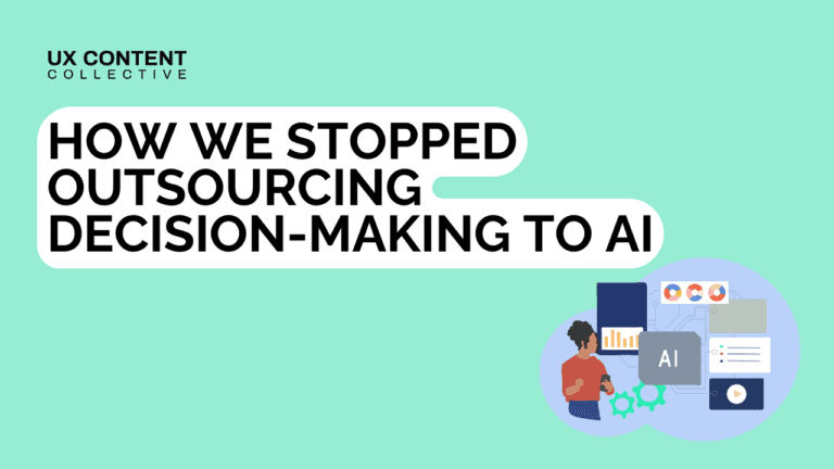 How we stopped outsourcing decision-making to AI