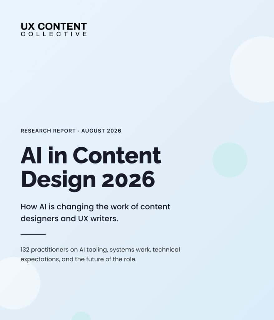 AI in Content Design Report 2026