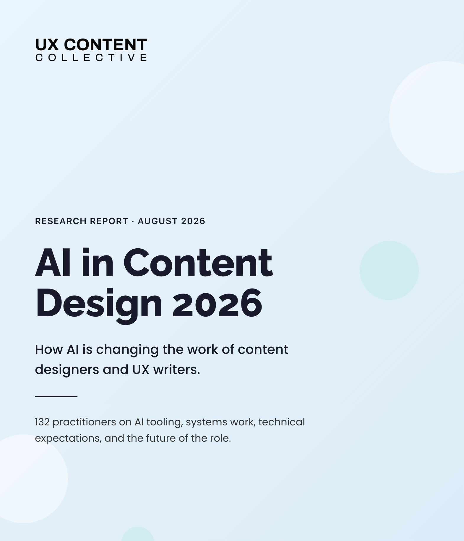 AI in Content Design Report 2026