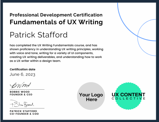 UXCC Certificates (3) UXCC Certificates (3)